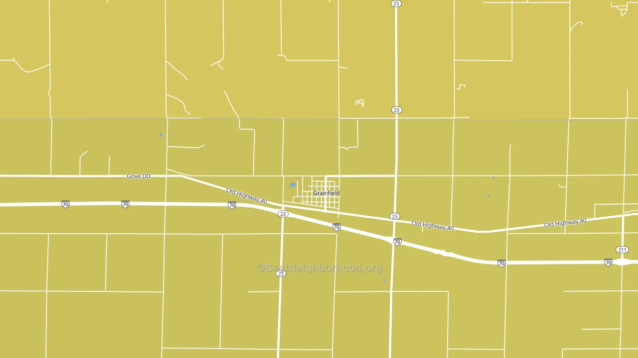 Grainfield, KS block-group voter-turnout map