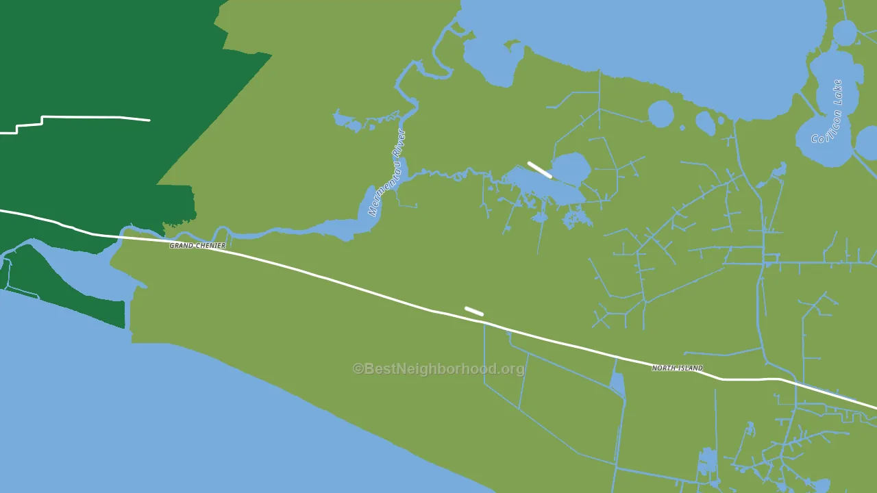 Grand Chenier, LA block-group voter-turnout map