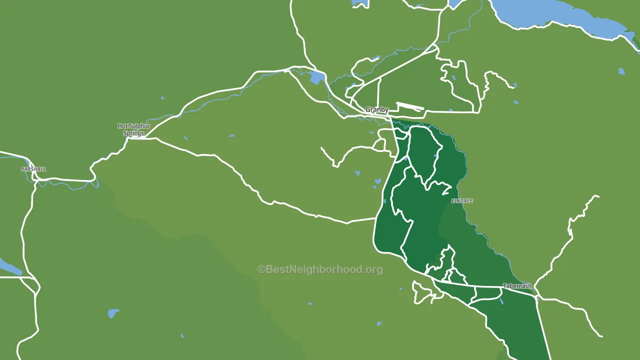 Grand County, CO block-group voter-turnout map