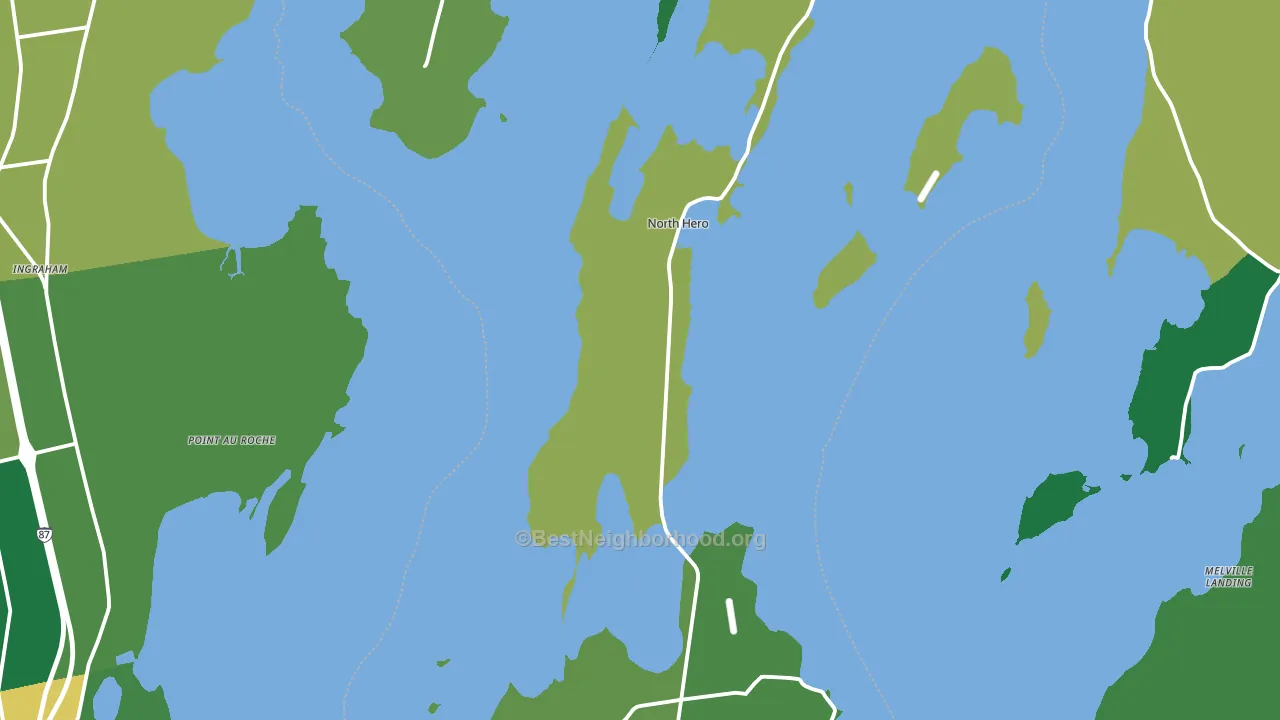 Grand Isle County, VT block-group voter-turnout map