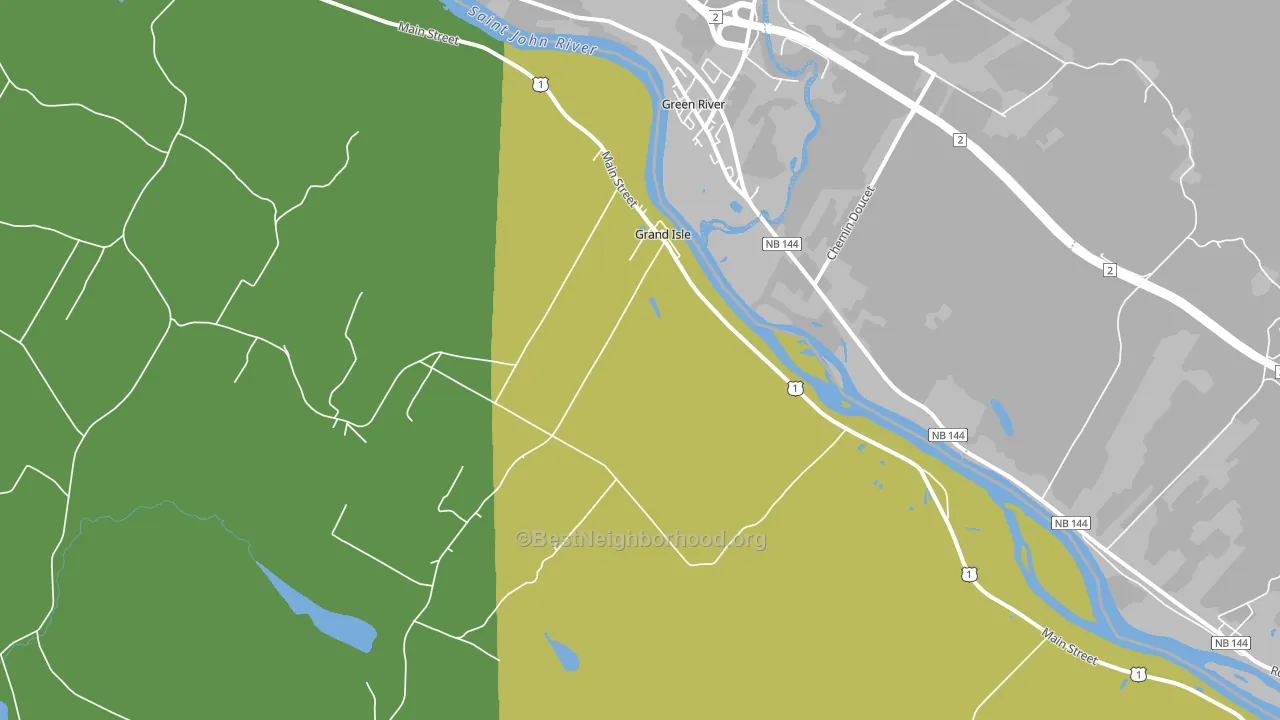 Grand Isle, ME block-group voter-turnout map