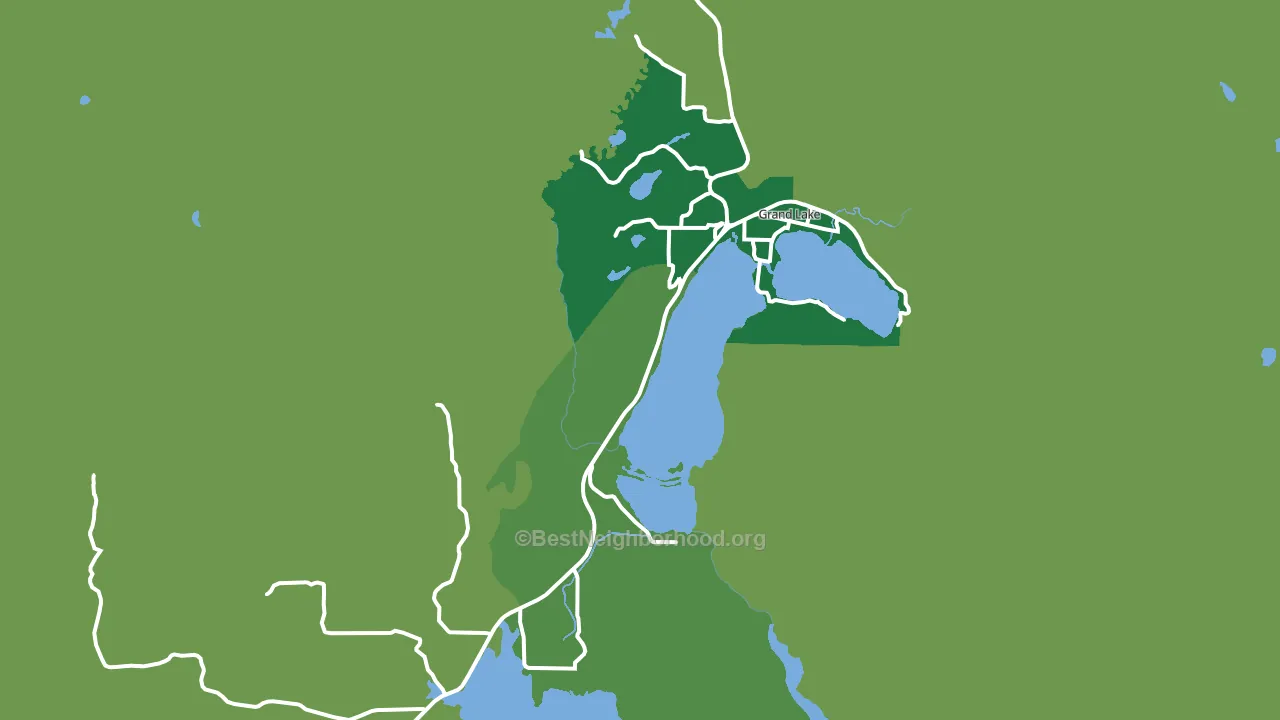 Grand Lake, CO block-group voter-turnout map
