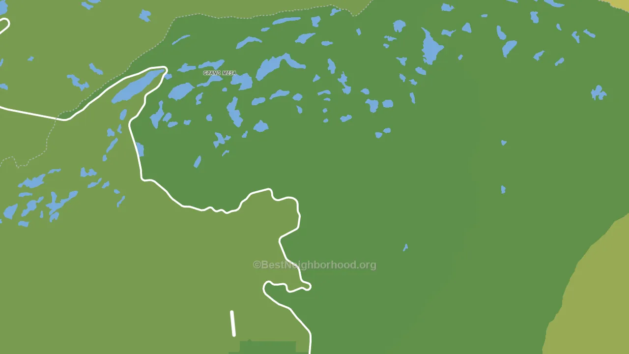 Grand Mesa, CO block-group voter-turnout map