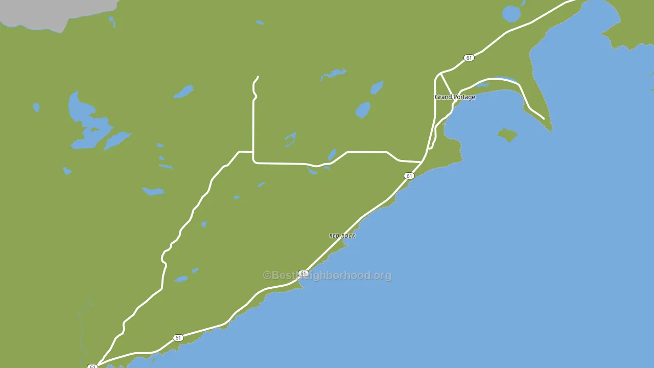 Grand Portage, MN block-group voter-turnout map