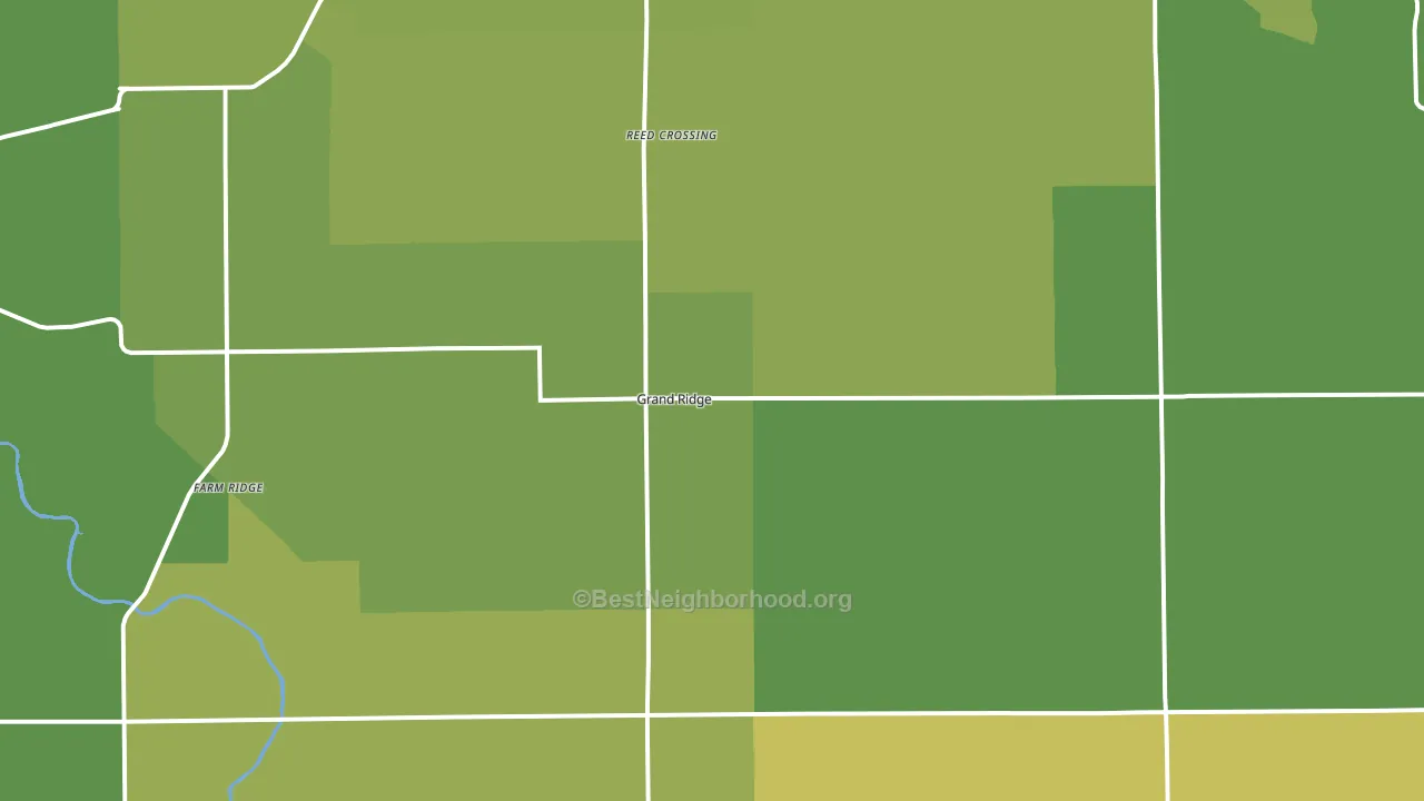 Grand Ridge, IL block-group voter-turnout map