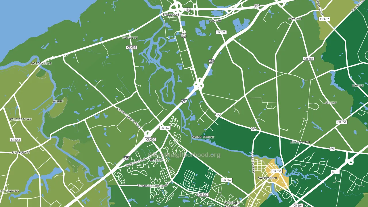 Grand Sprute, NJ block-group voter-turnout map