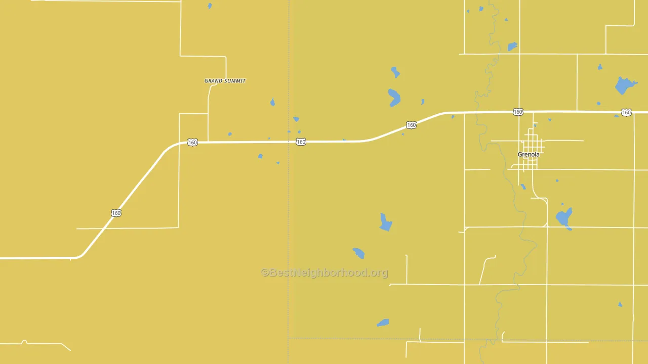 Grand Summit, KS block-group voter-turnout map