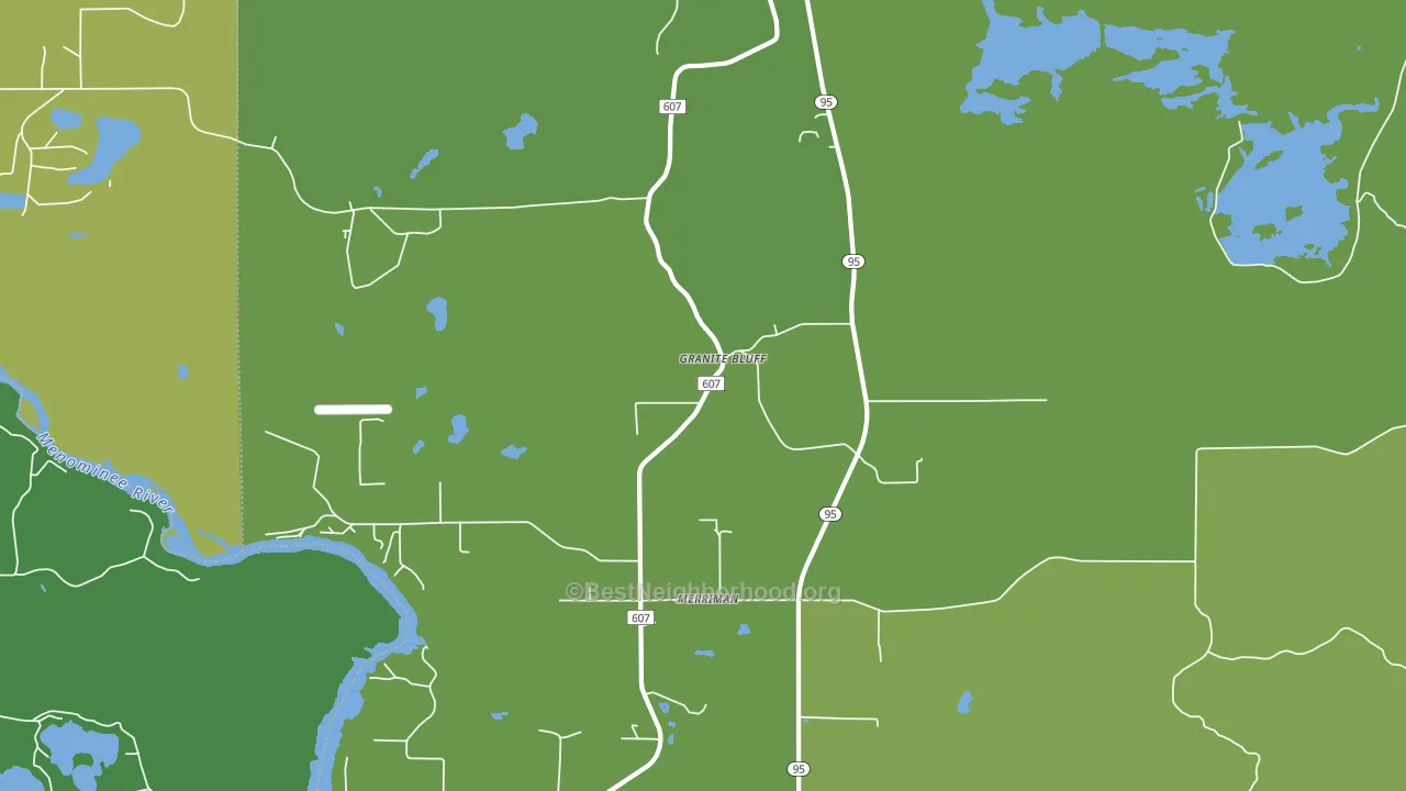 Granite Bluff, MI block-group voter-turnout map