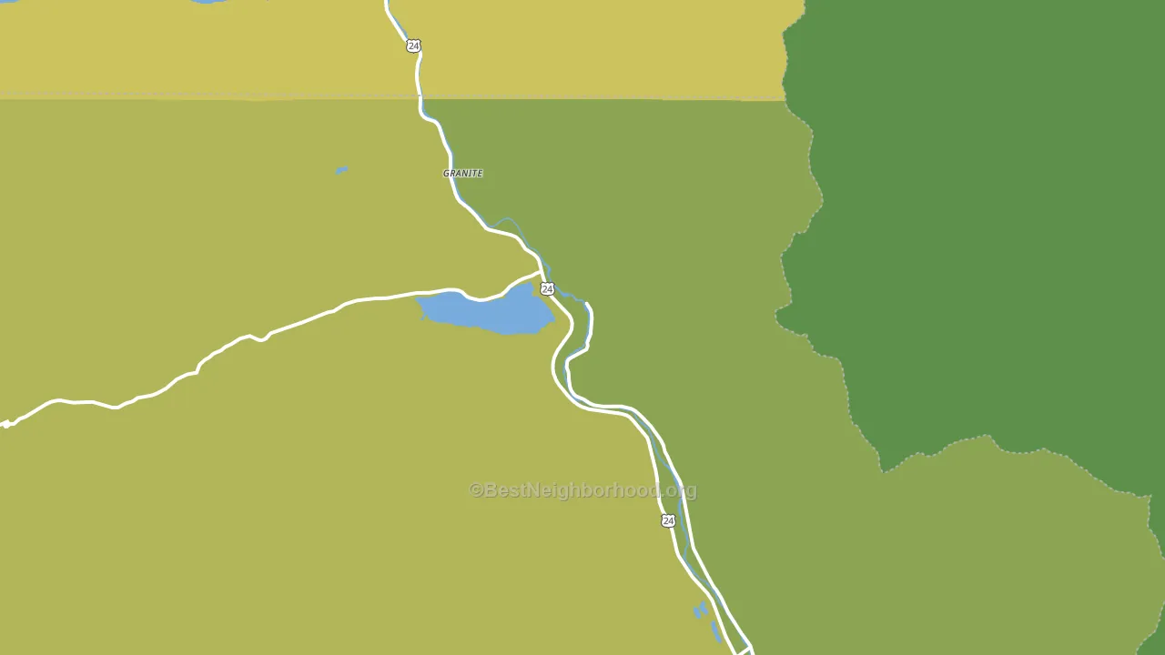 Granite, CO block-group voter-turnout map