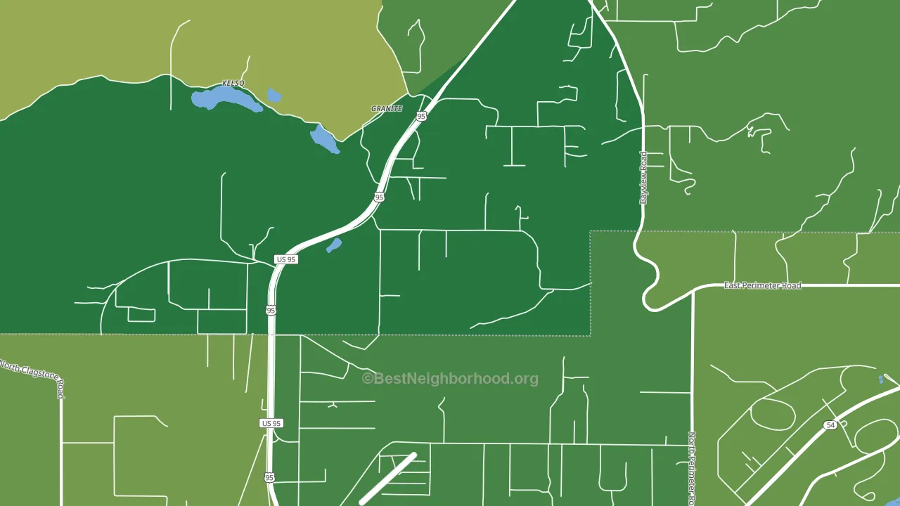 Granite, ID block-group voter-turnout map