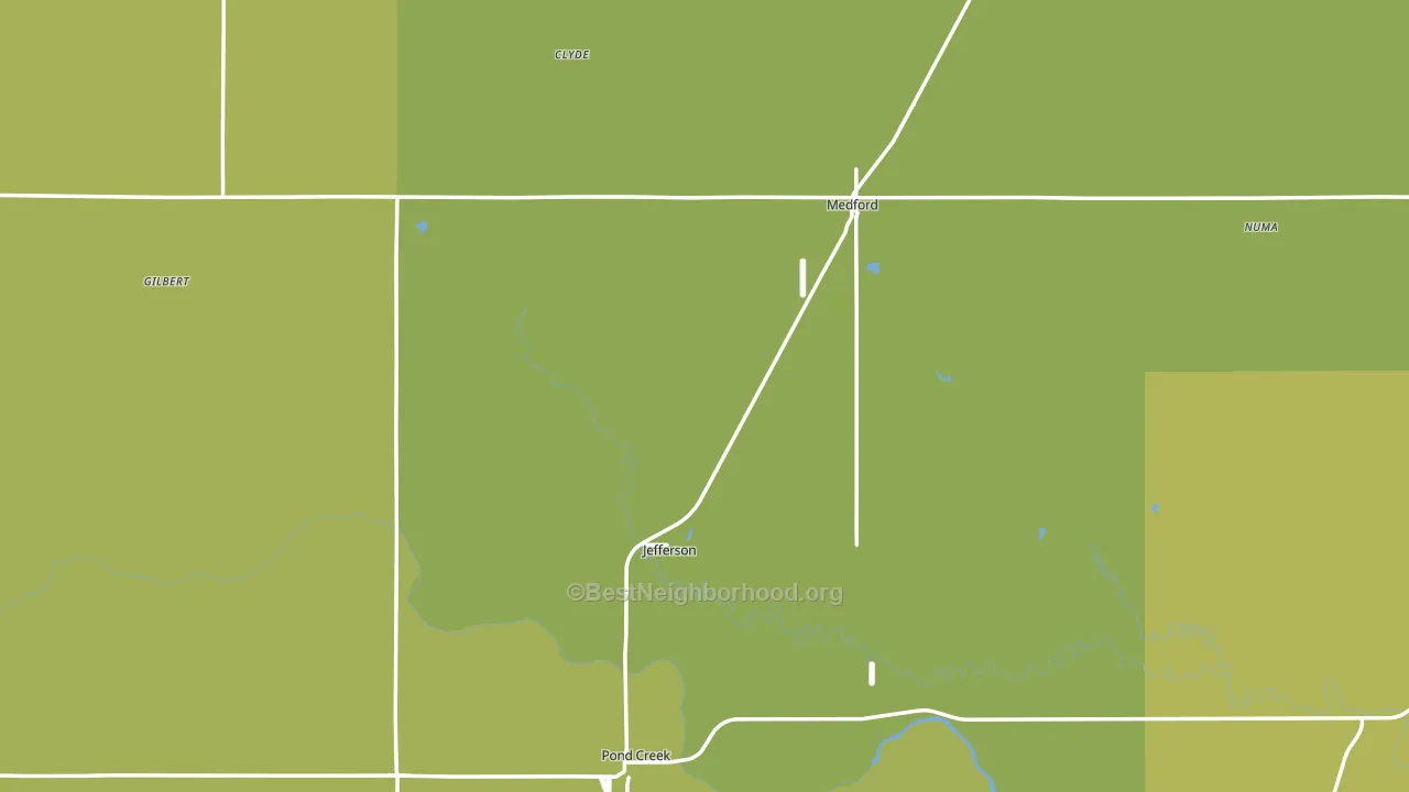 Grant County, OK block-group voter-turnout map