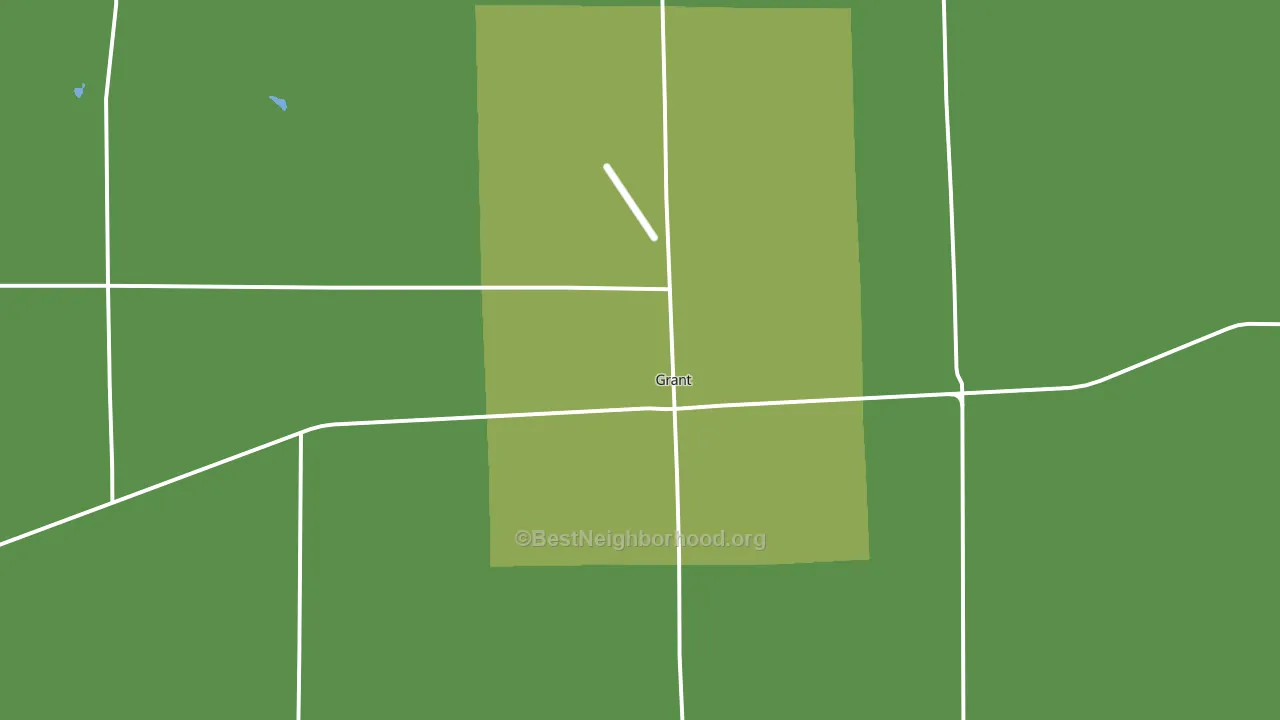 Grant, NE block-group voter-turnout map