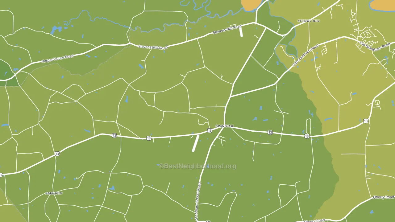 Grantham, NC block-group voter-turnout map