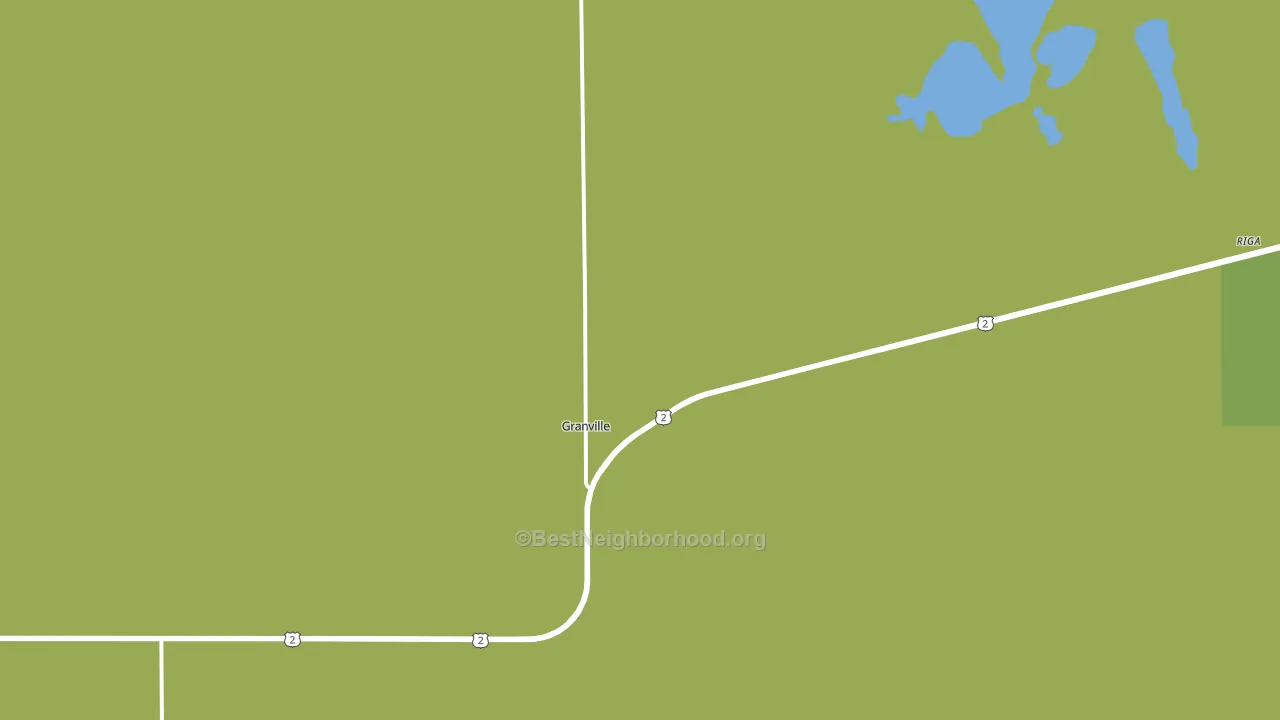 Granville, ND block-group voter-turnout map