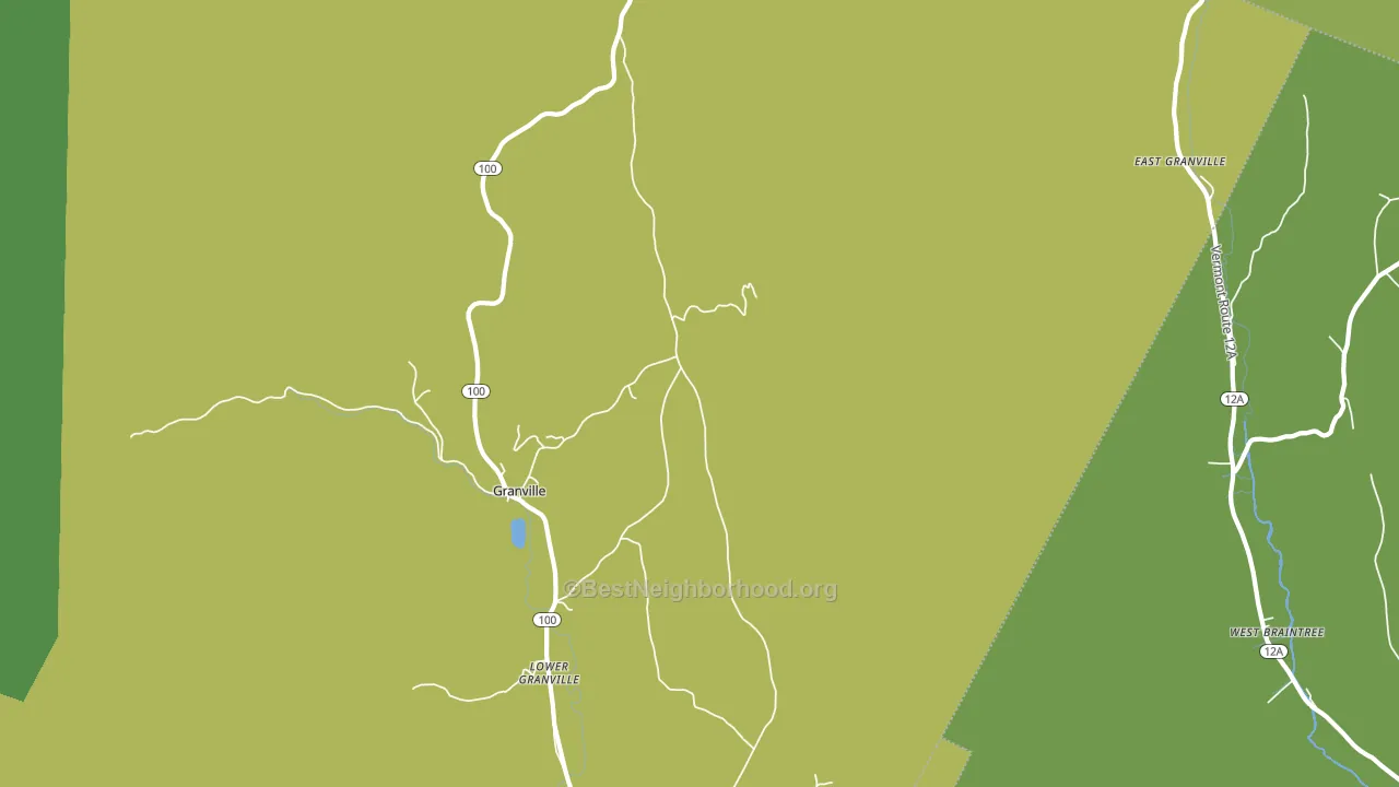 Granville, VT block-group voter-turnout map
