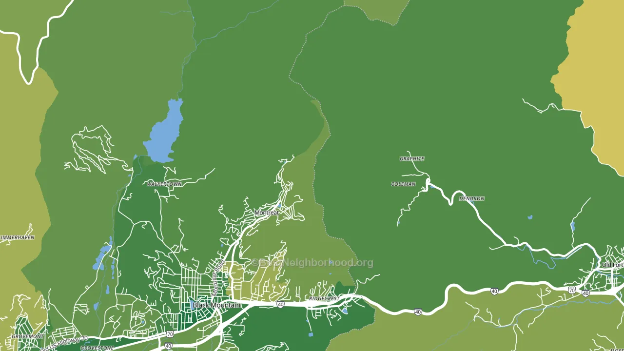 Graphite, NC block-group voter-turnout map