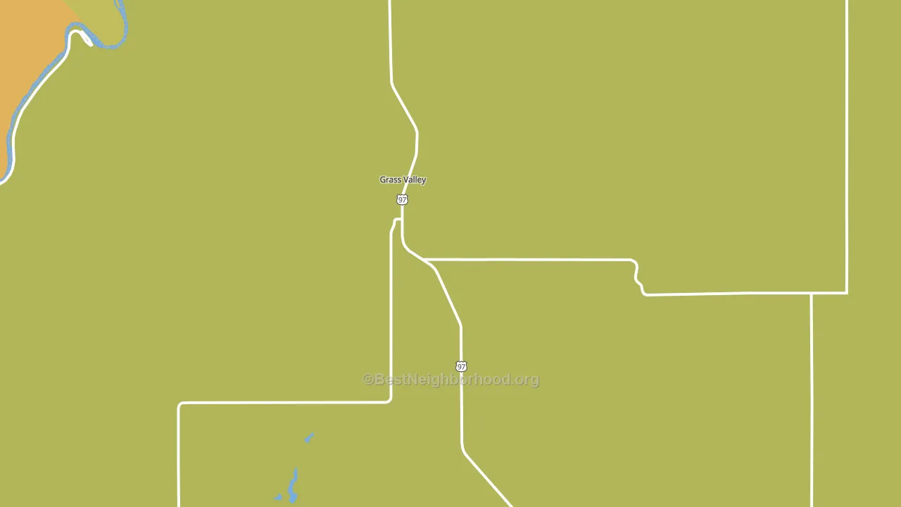 Grass Valley, OR block-group voter-turnout map