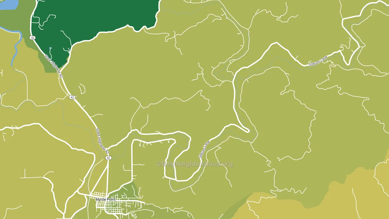 Gravelford, OR block-group voter-turnout map