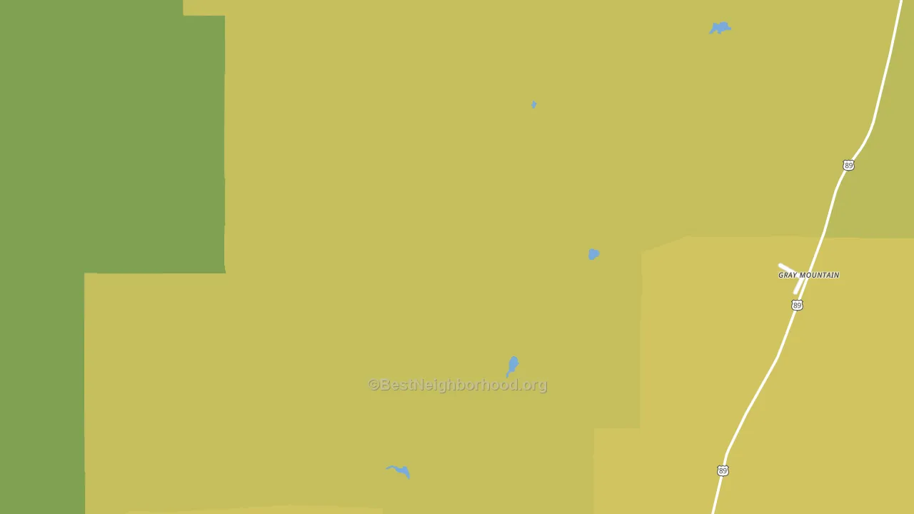 Gray Mountain, AZ block-group voter-turnout map