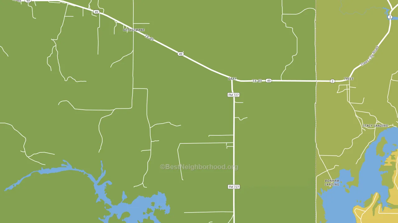 Gray, TX block-group voter-turnout map