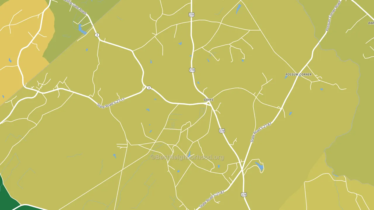 Grays, SC block-group voter-turnout map