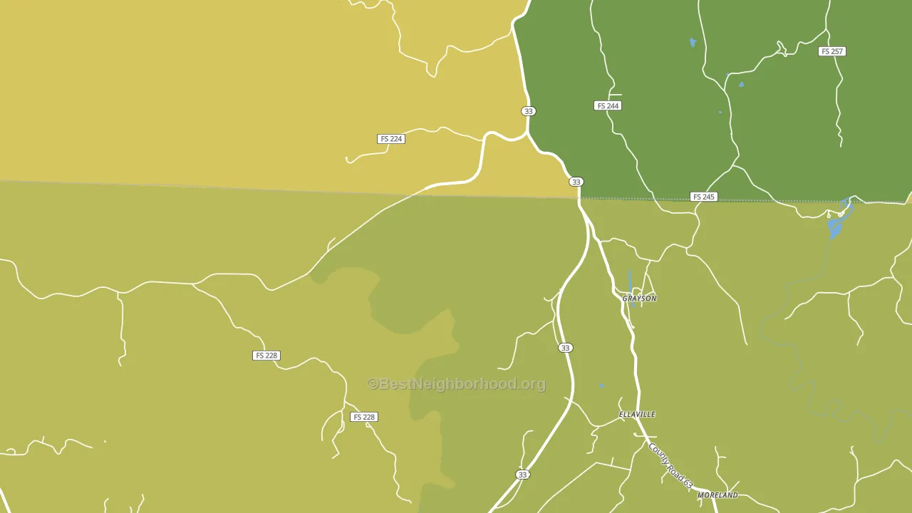 Grayson, AL block-group voter-turnout map