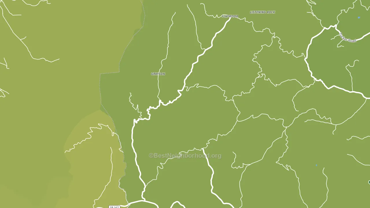 Grayson, NC block-group voter-turnout map