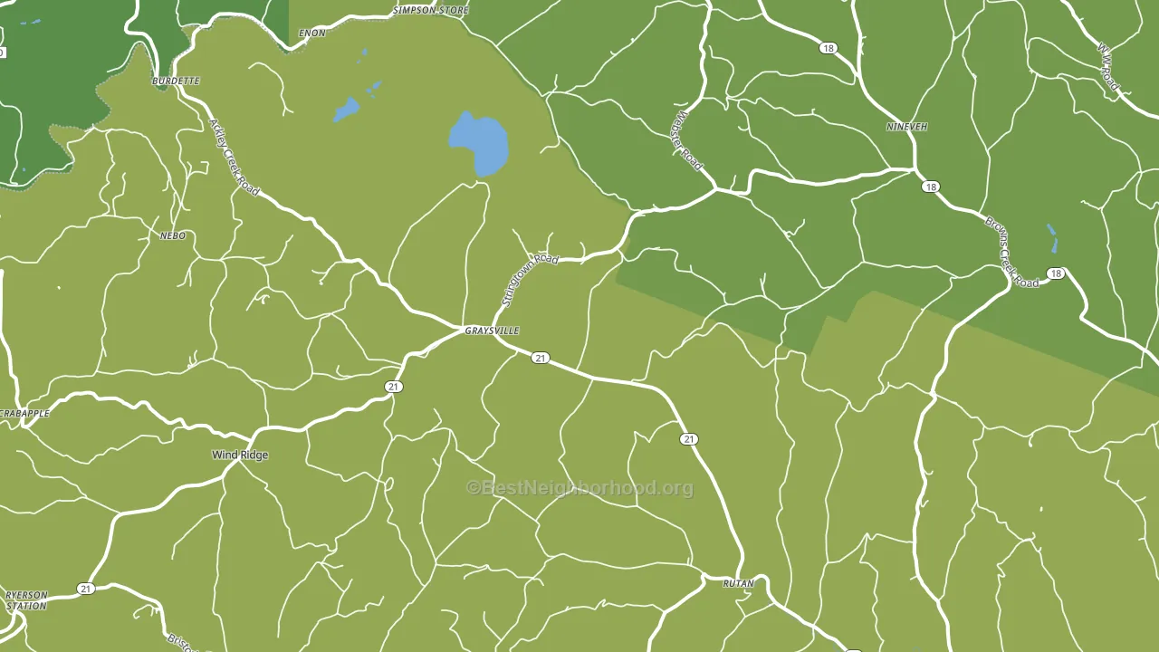 Graysville, PA block-group voter-turnout map