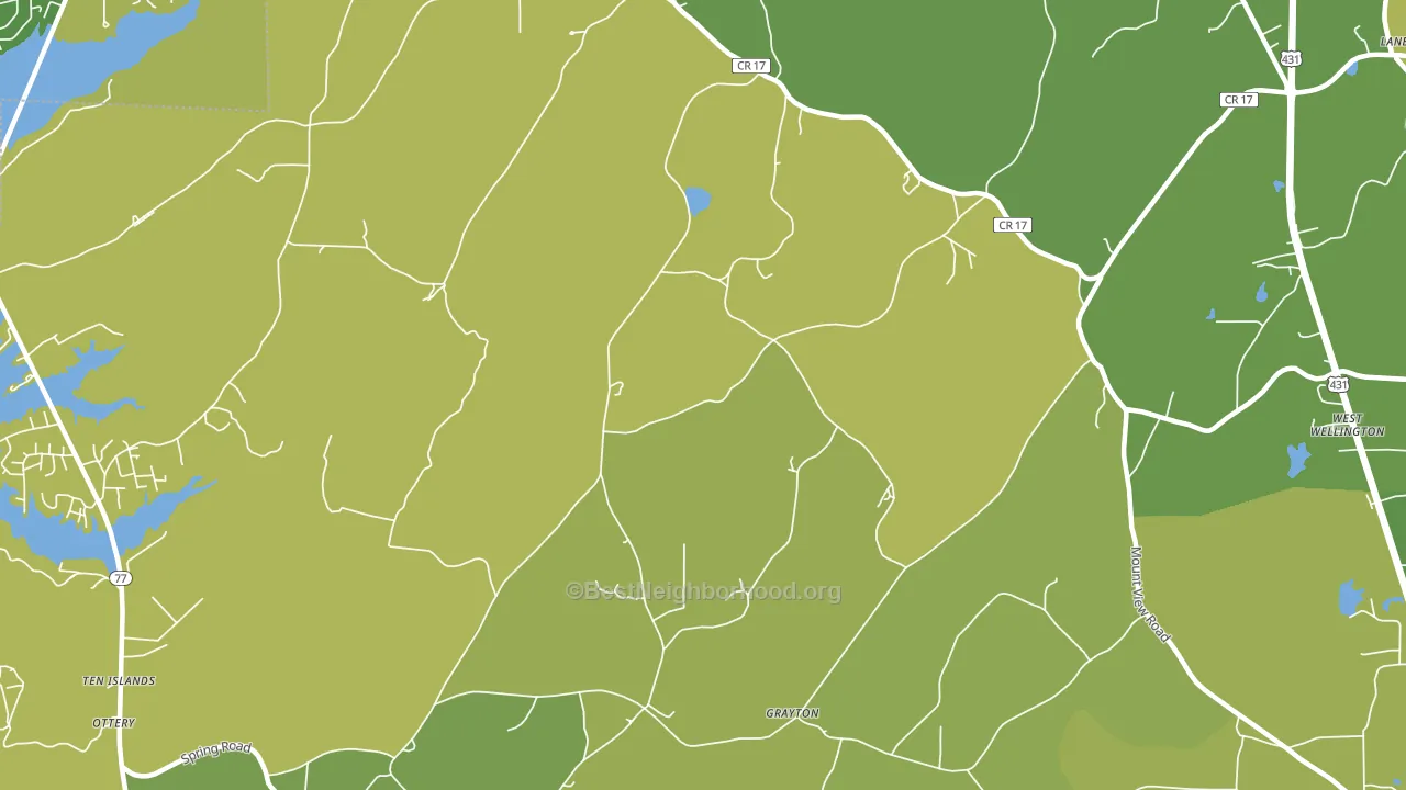 Grayton, AL block-group voter-turnout map