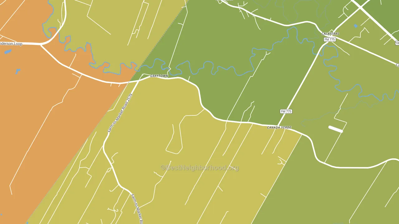 Graytown, TX block-group voter-turnout map