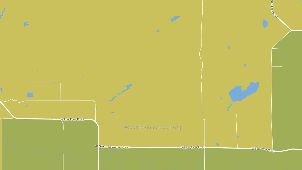 Greaney, MN block-group voter-turnout map