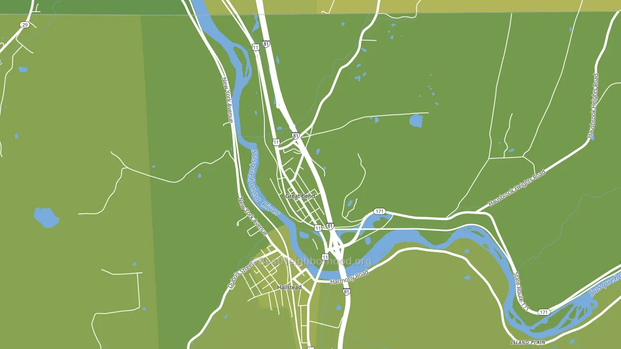 Great Bend, PA block-group voter-turnout map