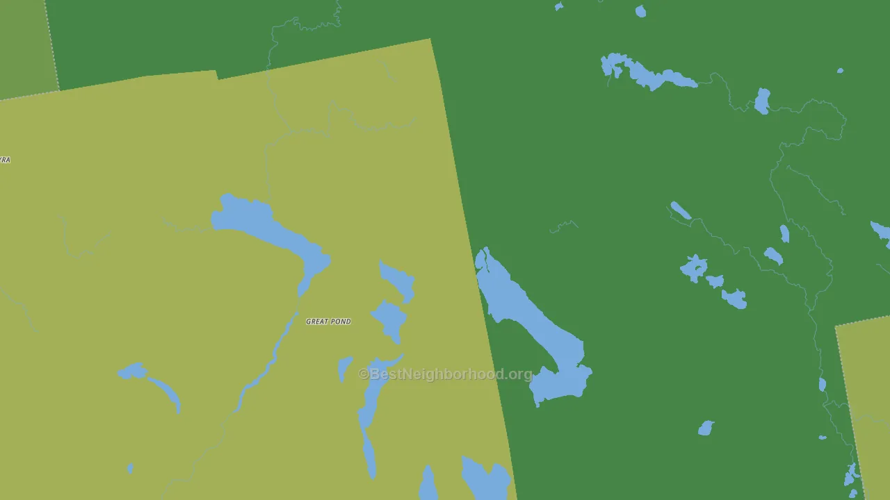Great Pond, ME block-group voter-turnout map