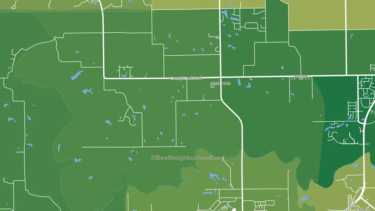 Green Acres, IL block-group voter-turnout map