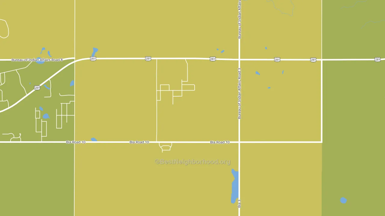 Green Acres, ND block-group voter-turnout map