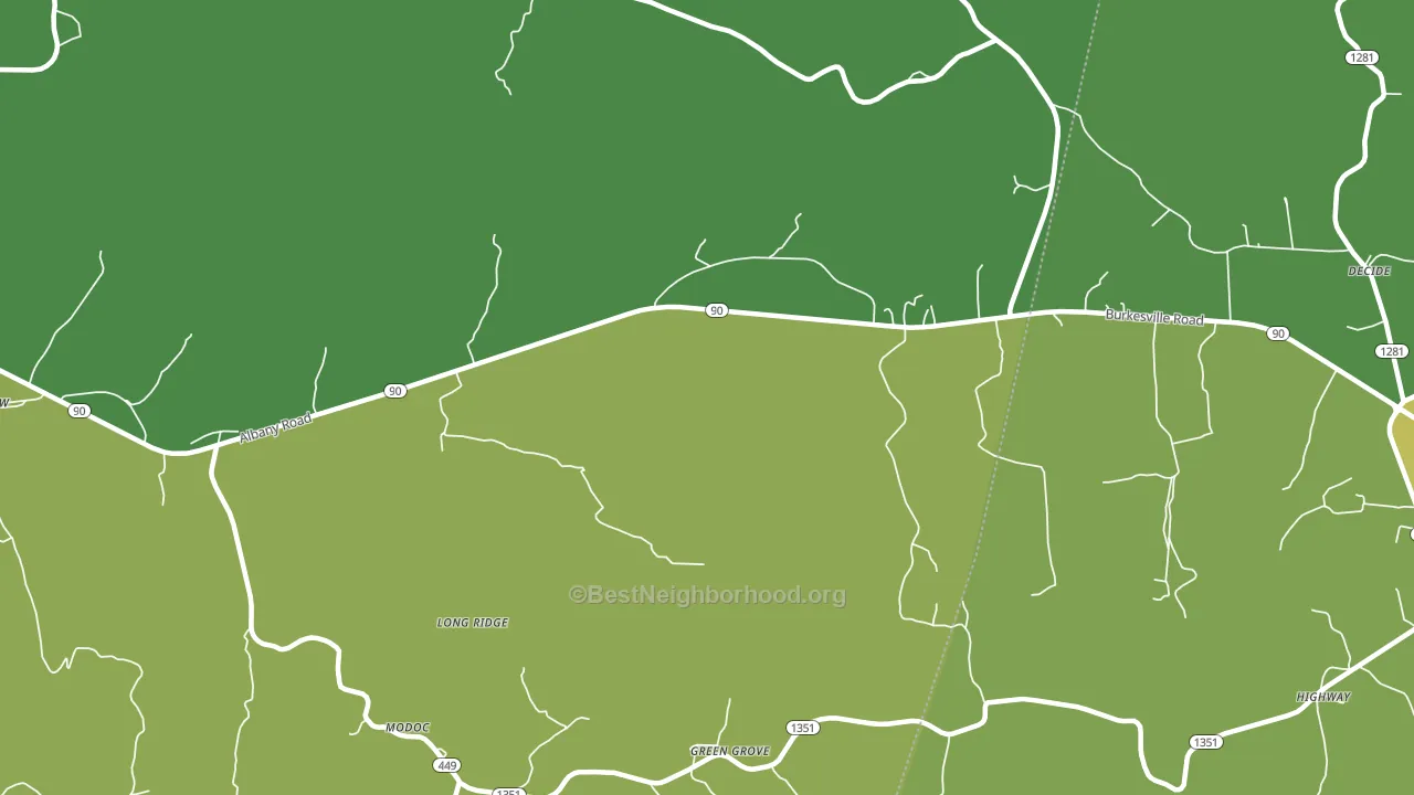 Green Grove, KY block-group voter-turnout map