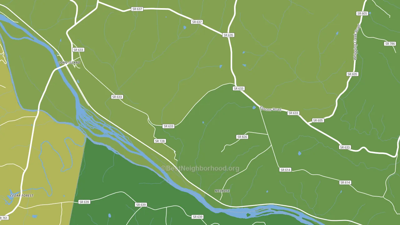 Green Hill, VA block-group voter-turnout map