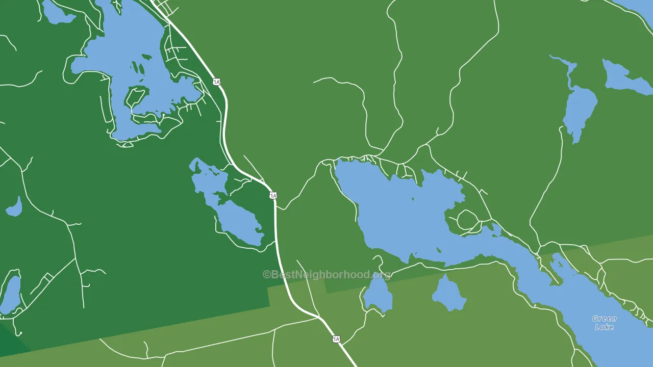 Green Lake, ME block-group voter-turnout map