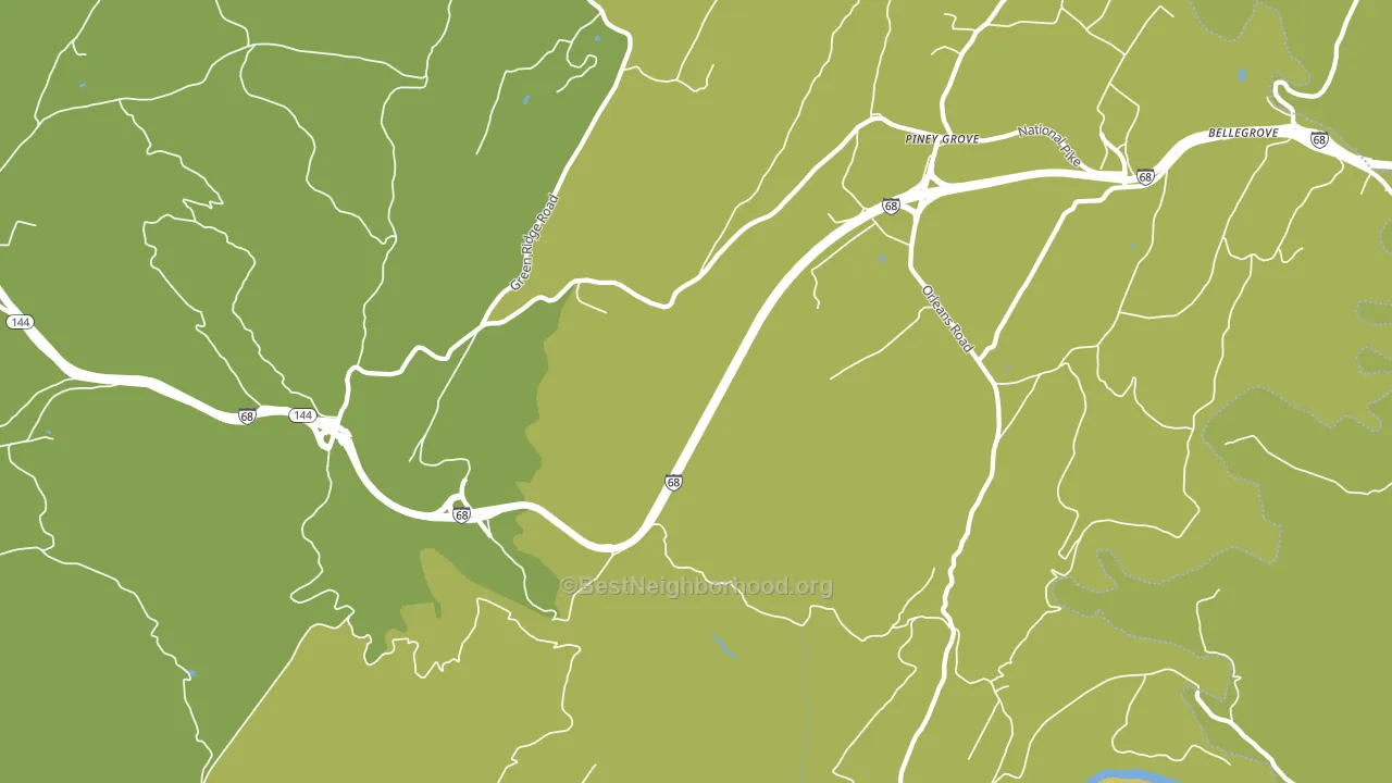Green Ridge, MD block-group voter-turnout map