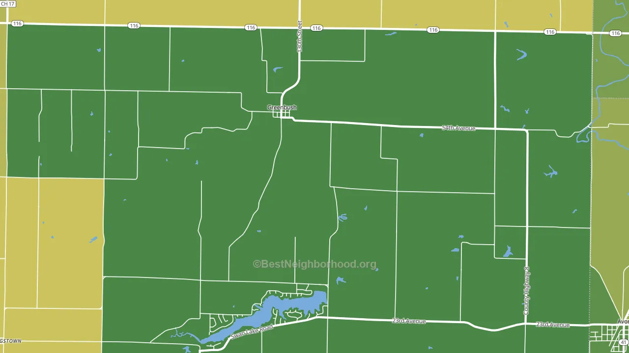 Greenbush, IL block-group voter-turnout map