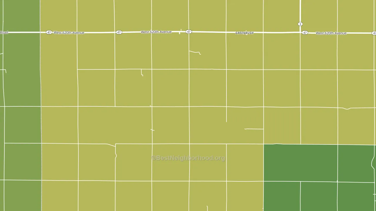 Greenbush, KS block-group voter-turnout map
