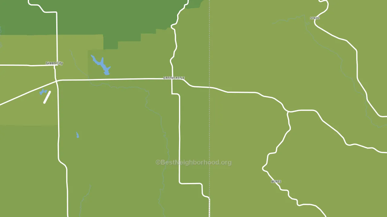 Greencastle, MO block-group voter-turnout map