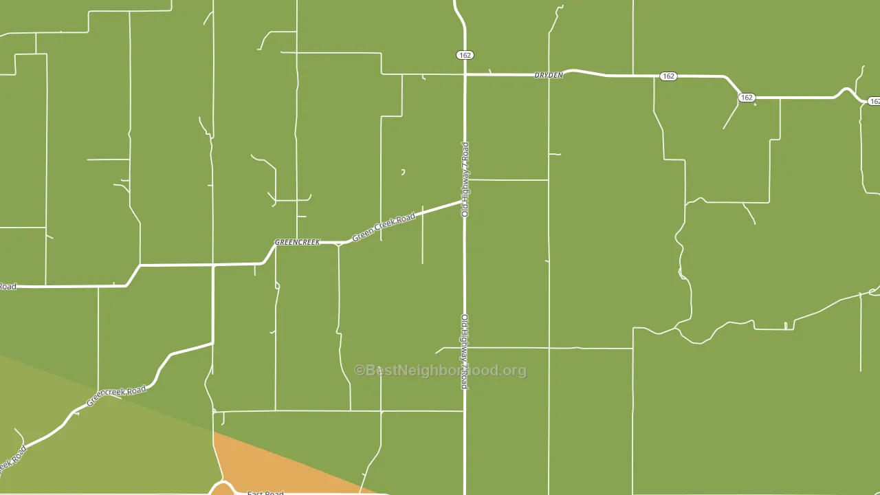 Greencreek, ID block-group voter-turnout map