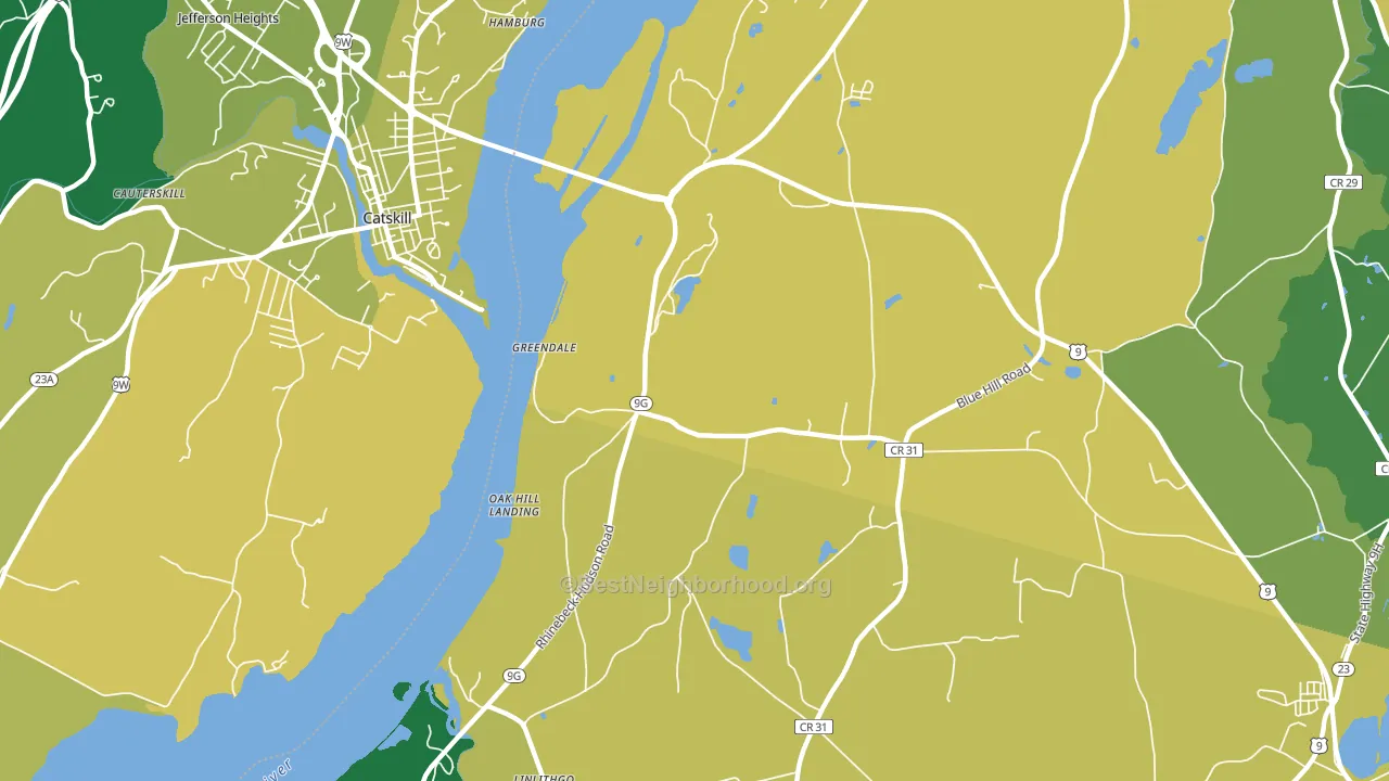 Greendale, NY block-group voter-turnout map