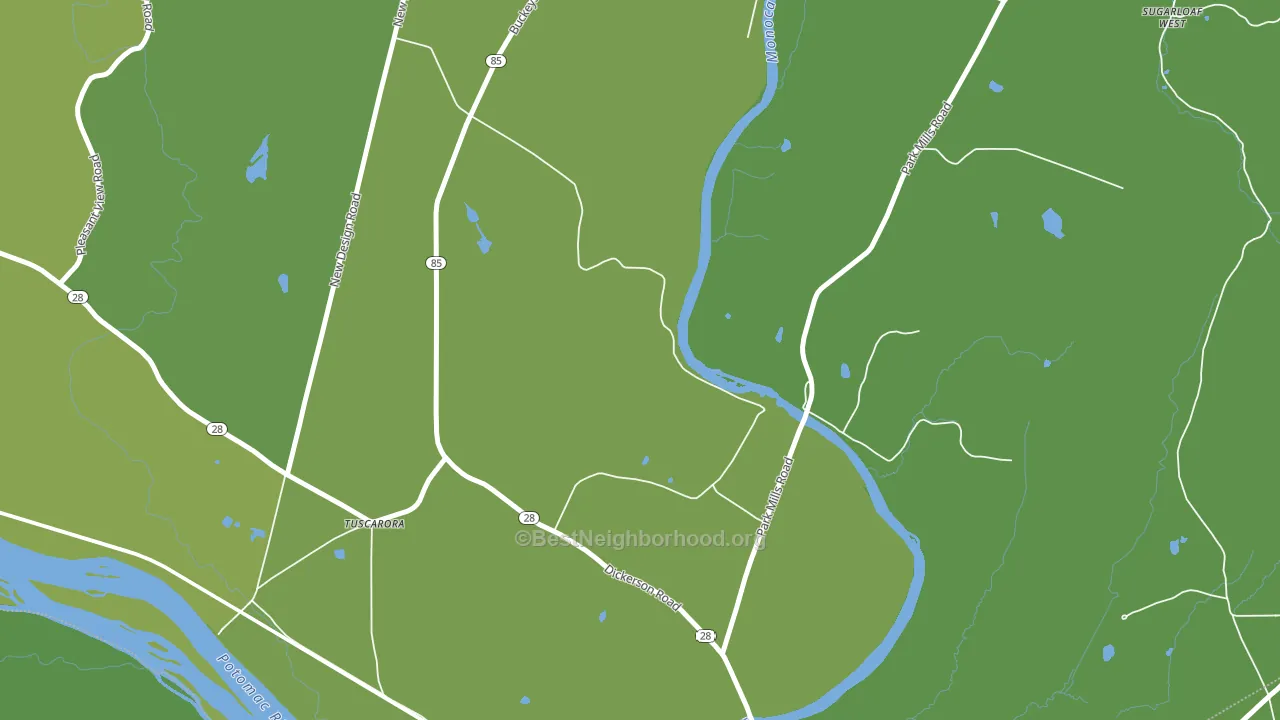 Greenfield Mills, MD block-group voter-turnout map
