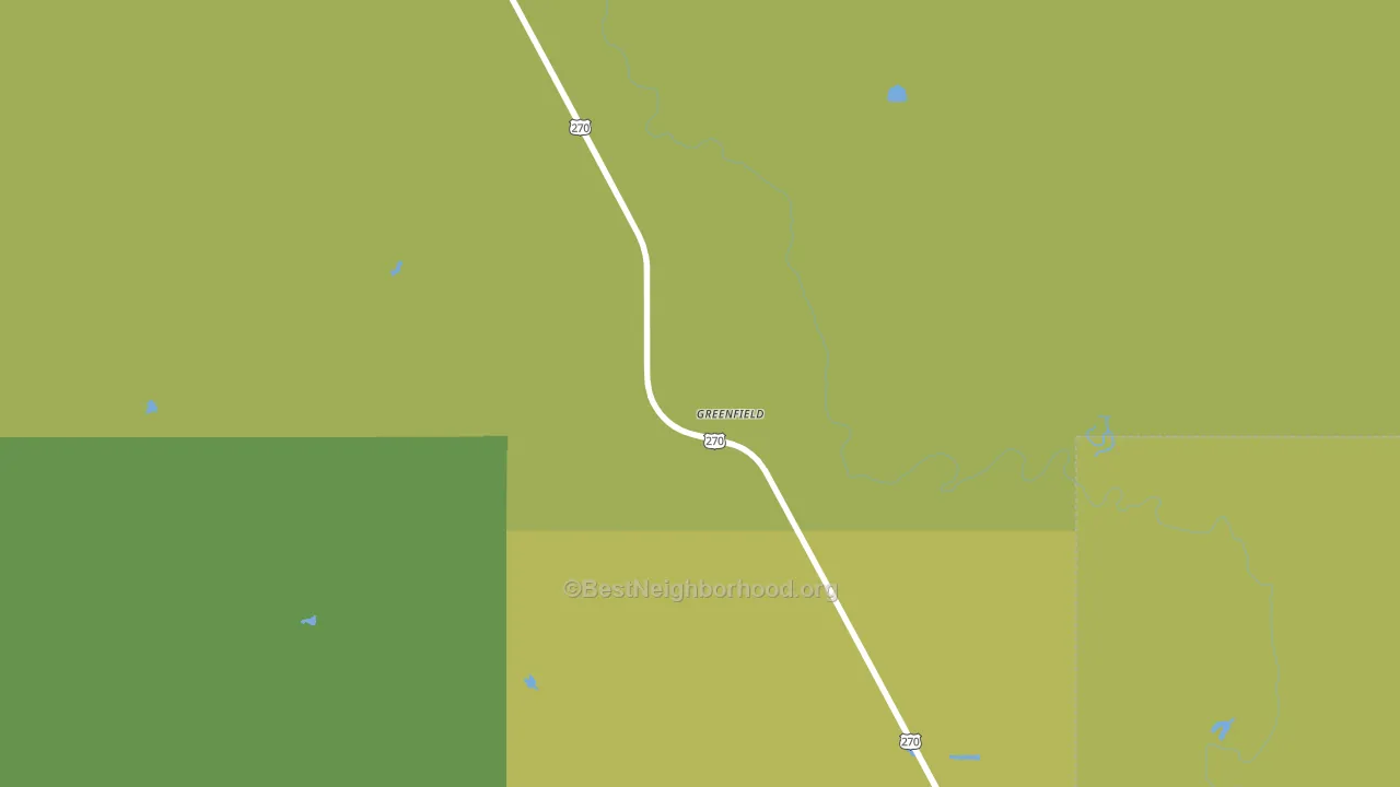 Greenfield, OK block-group voter-turnout map