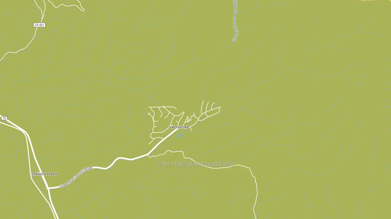 Greenhorn, CA block-group voter-turnout map