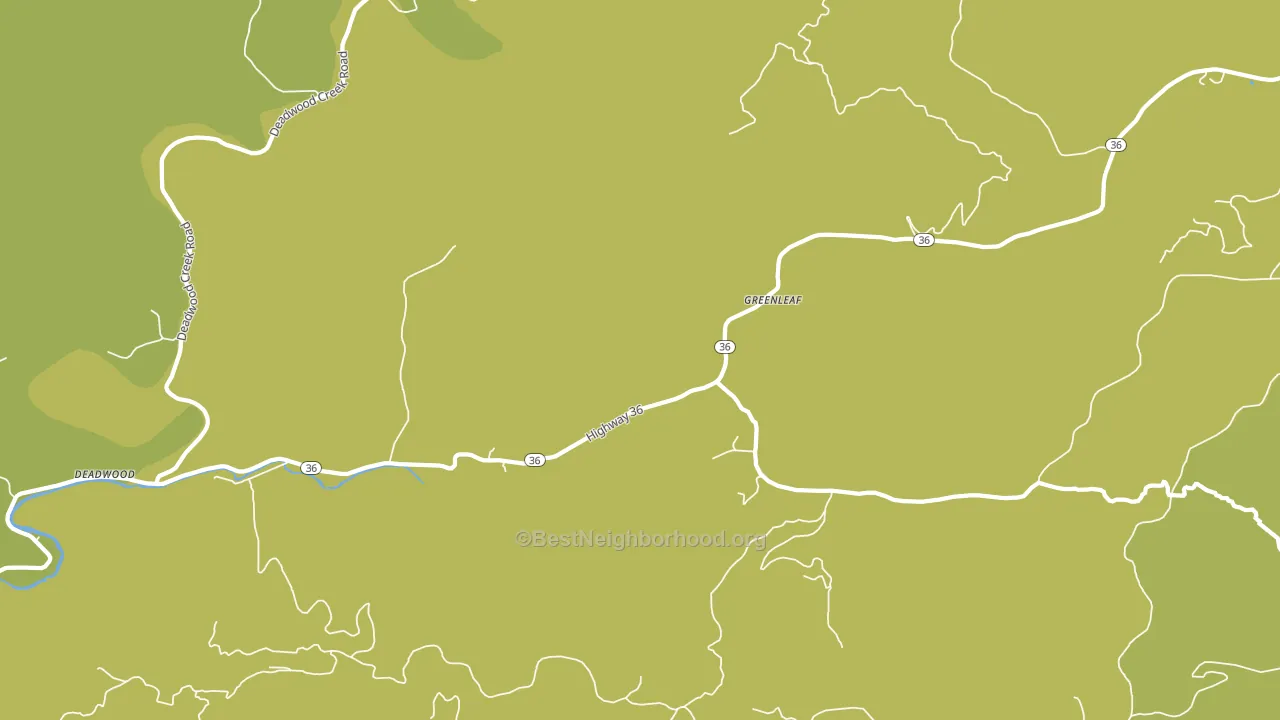 Greenleaf, OR block-group voter-turnout map