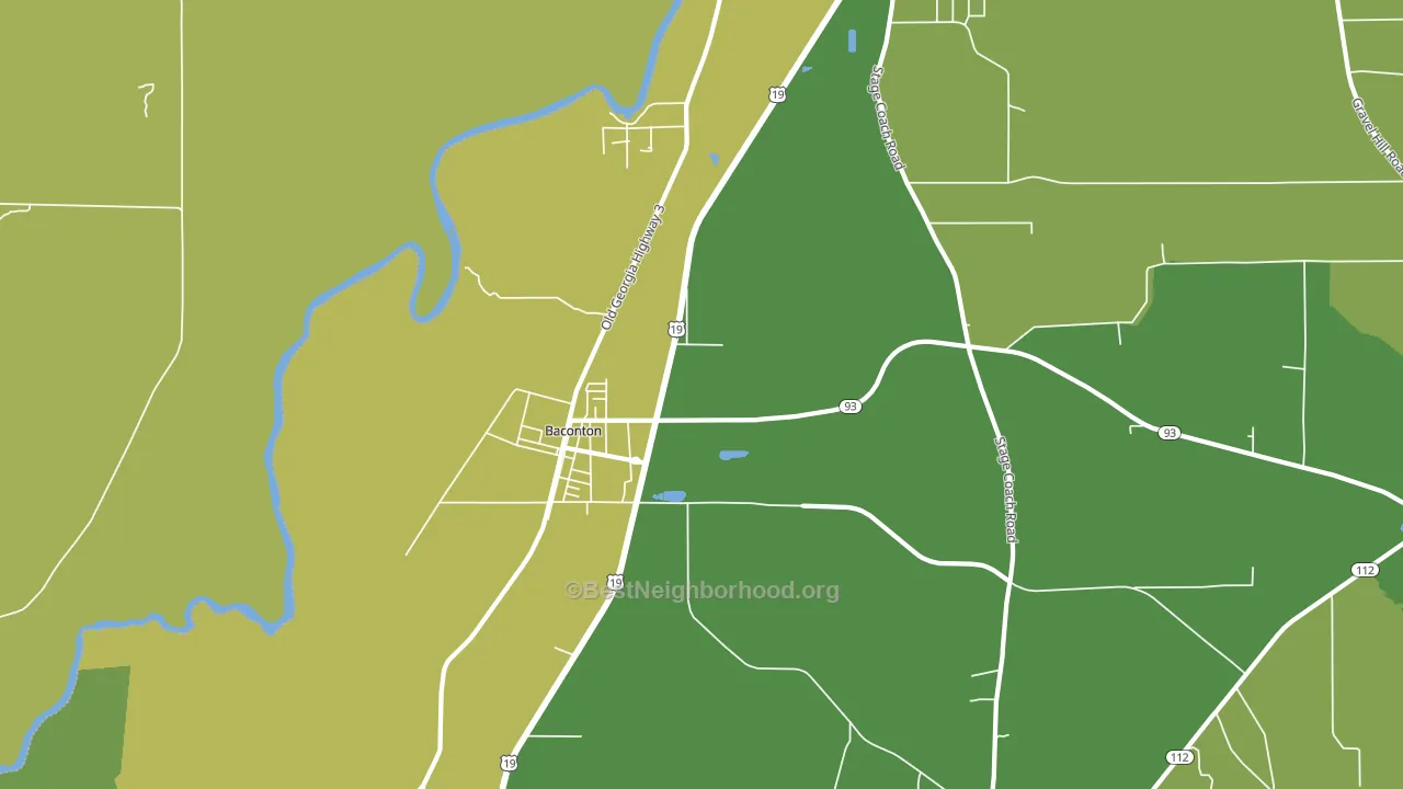 Greenough, GA block-group voter-turnout map