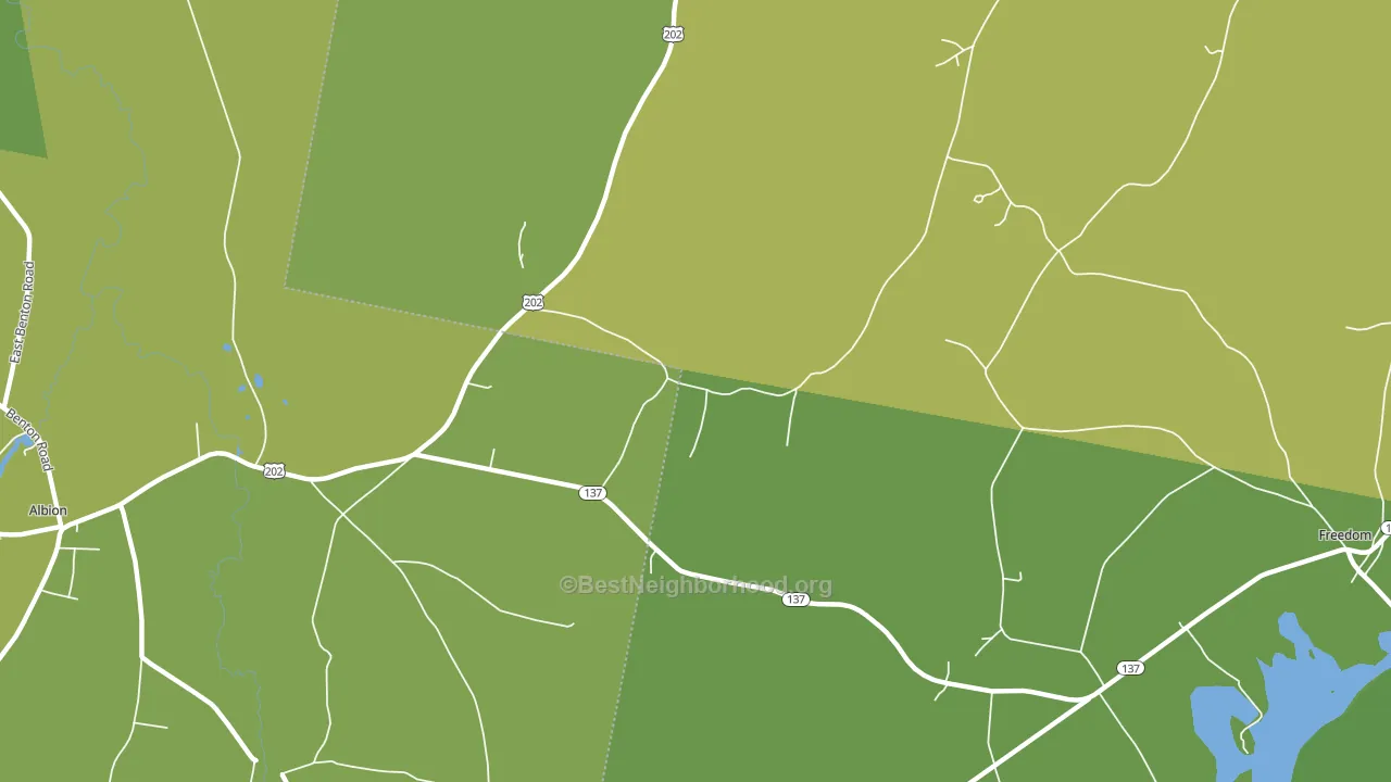 Greens Corner, ME block-group voter-turnout map